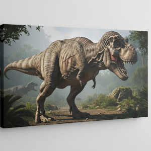 Dinosaur Paintings For Kids Room Wall | Stretched Canvas HD Print | Art N. 418