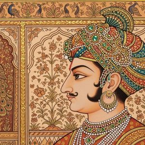 Rajasthani Maharaj | Canvas HD Print | Ethnic Wall Art N. 415
