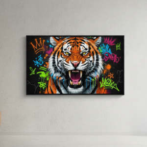 Griffiti Art Lion Home And Kids Room Wall Decor | HD Print | Art No. 413