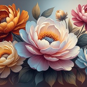 Enchanting Floral Wall Art | Canvas HD Print | Art N. 416