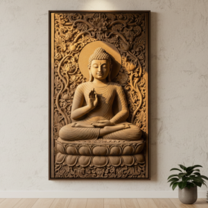 3D Meditating Buddha Wall Art for Home and Office Decor | Art No. 426
