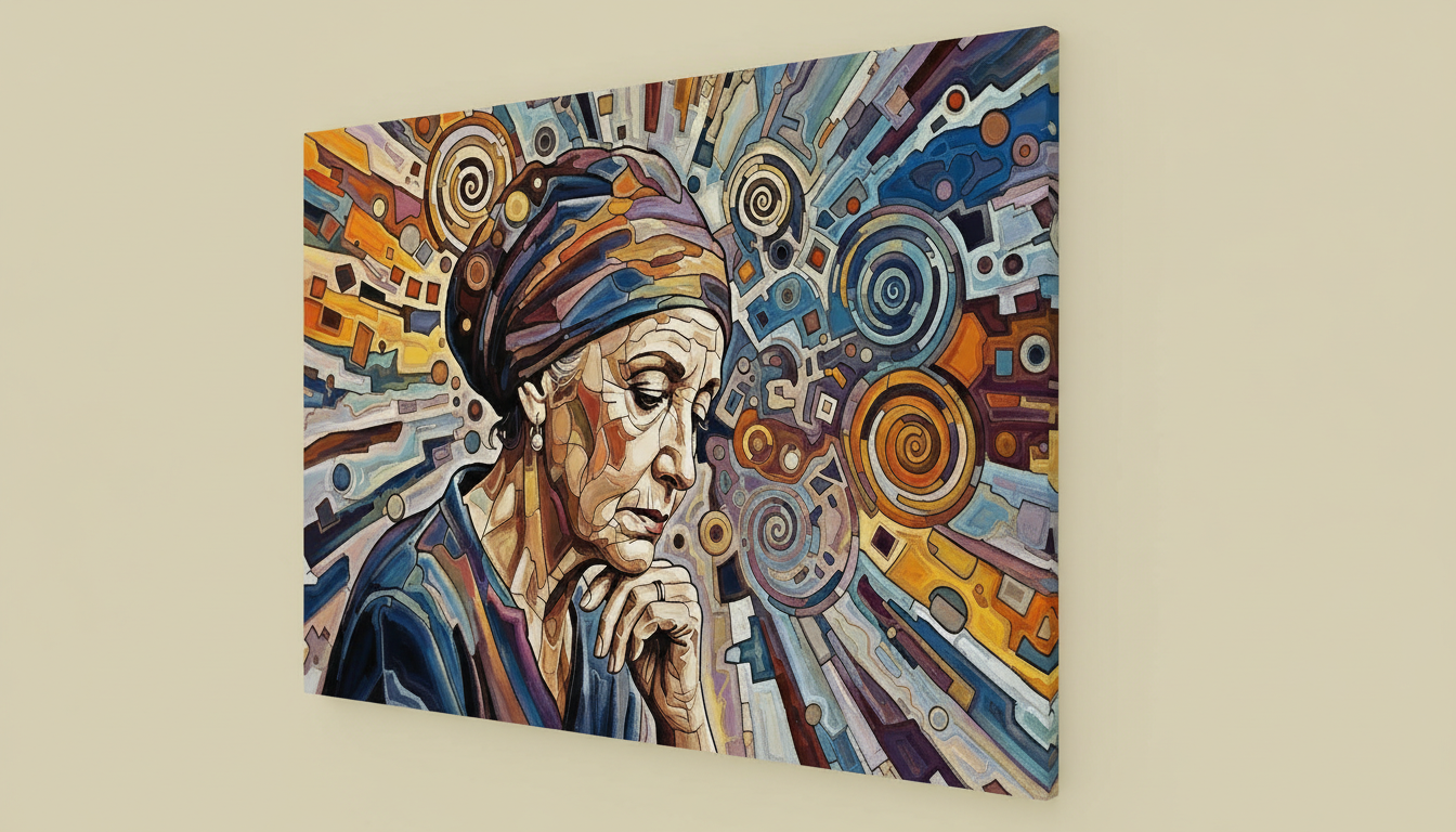 Thinking Lady Abstract Wall Art for Home & Room Decor | Art No. 717 - Image 3