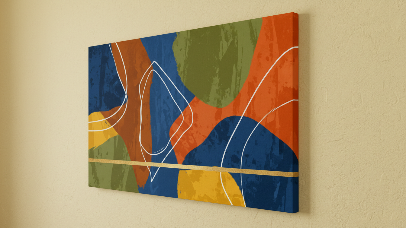 Chromatic Flow Modern Abstract Wall Art for Home Decor | Art No. 613 - Image 3
