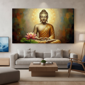 Lord Buddha Abstract Wall Art for Home & Room Decor | Art No. 484