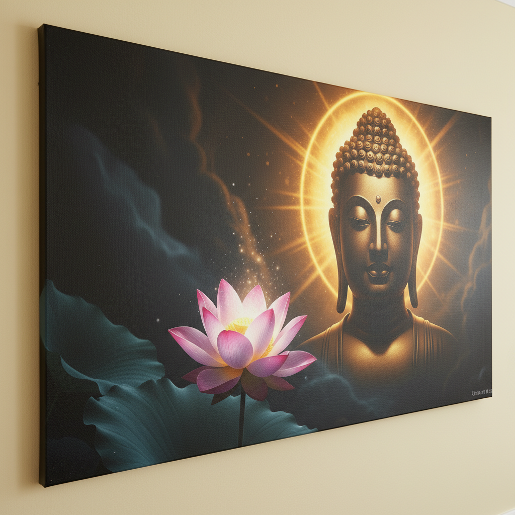 Buddha in Deep Meditation Wall Art for Home & Room Decor | Art No. 476 - Image 4