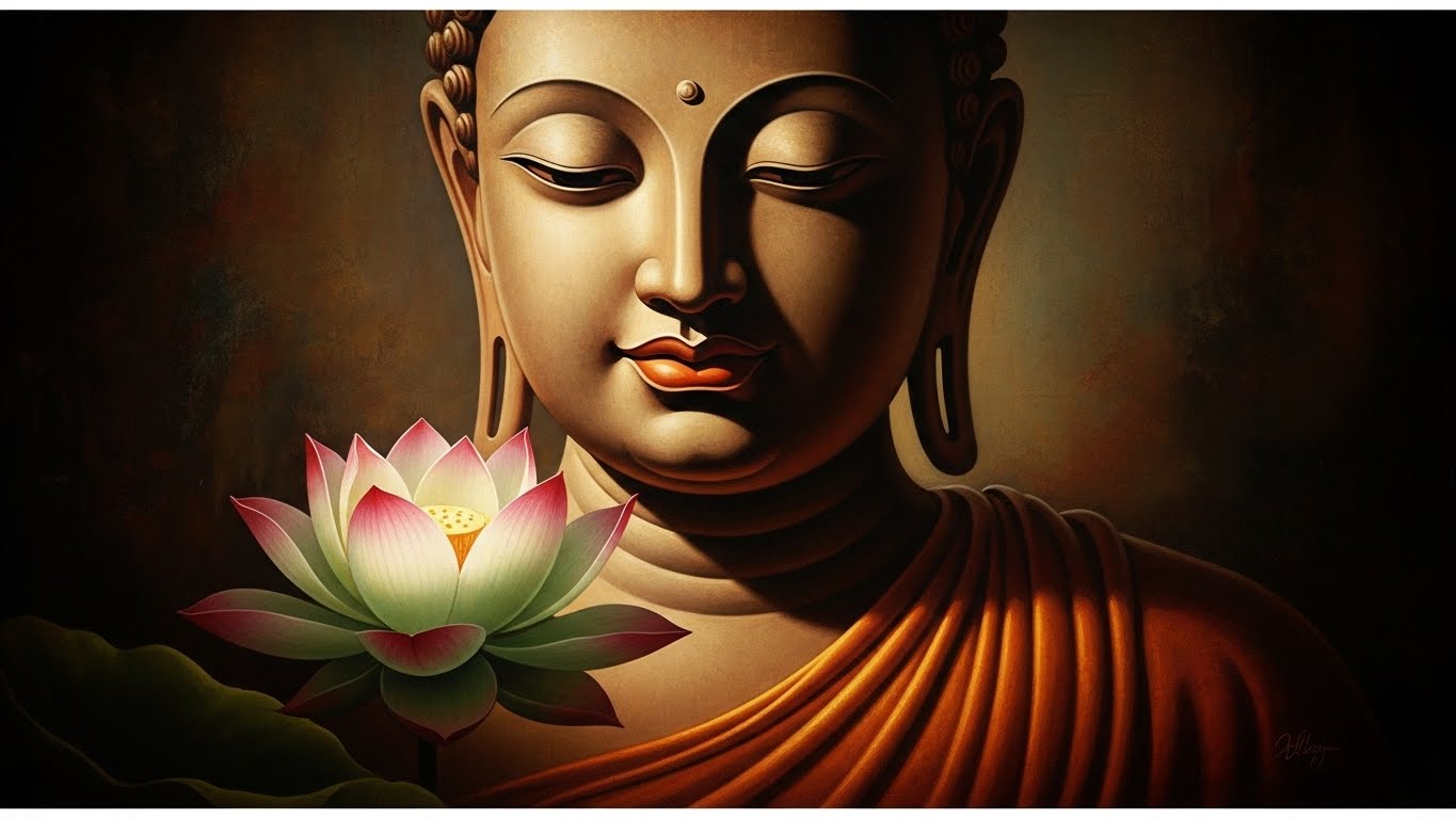 Lord Buddha in Meditation Wall Art for Home & Room Decor | Art No. 472 - Image 2