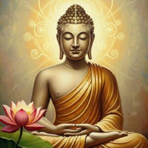 Lord Buddha Abstract Wall Art for Home & Room Decor | Art No. 484