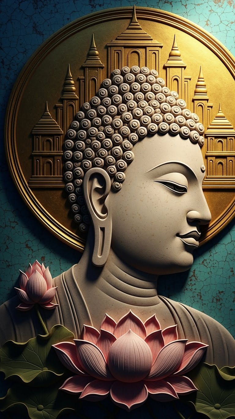 Meditating Buddha Wall Art for Home and Office Decor | Art No. 439 - Image 2