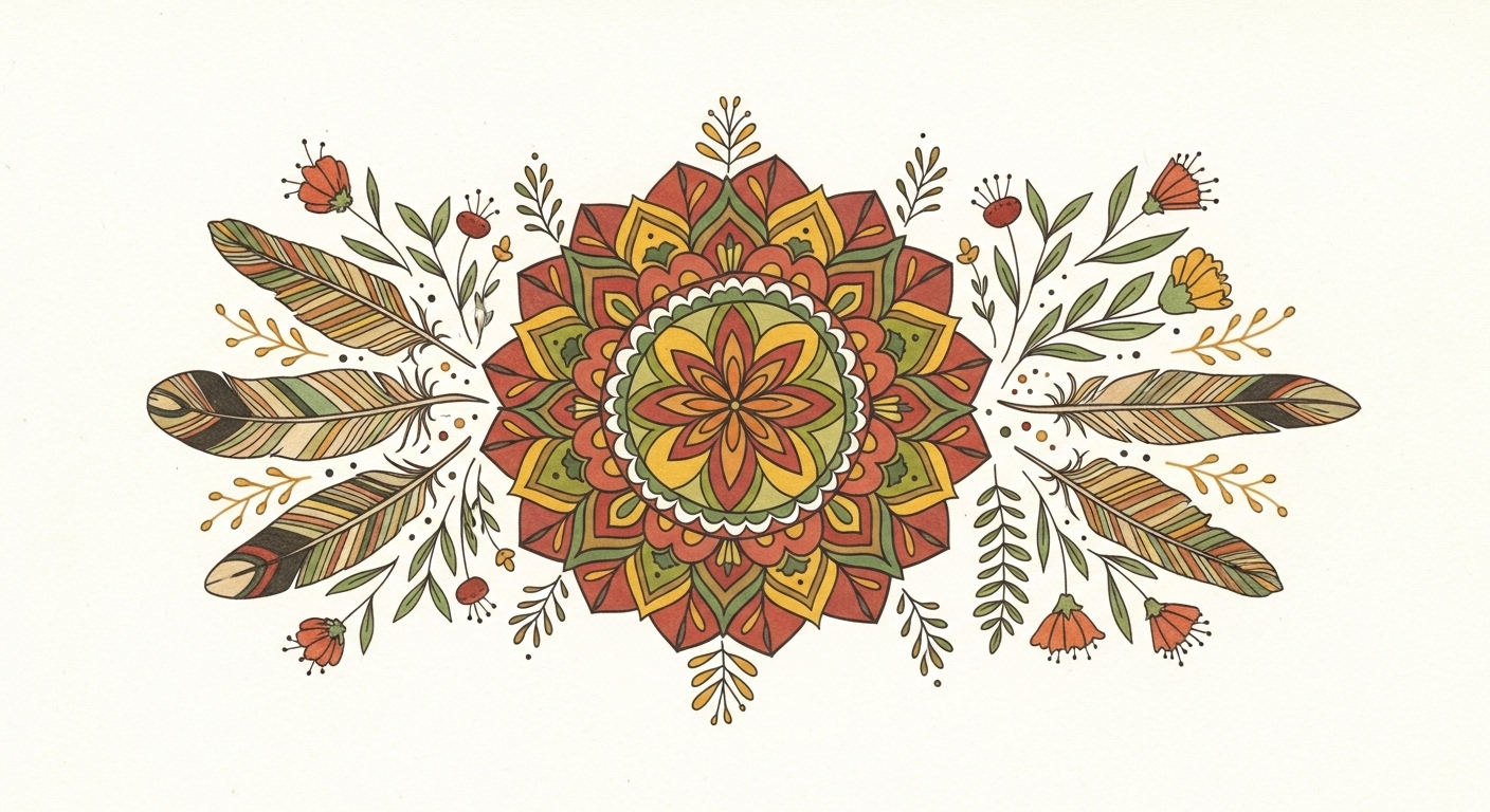 Modern Abstract Boho Wall Art for Home & Room Decor | Art No. 542 - Image 2