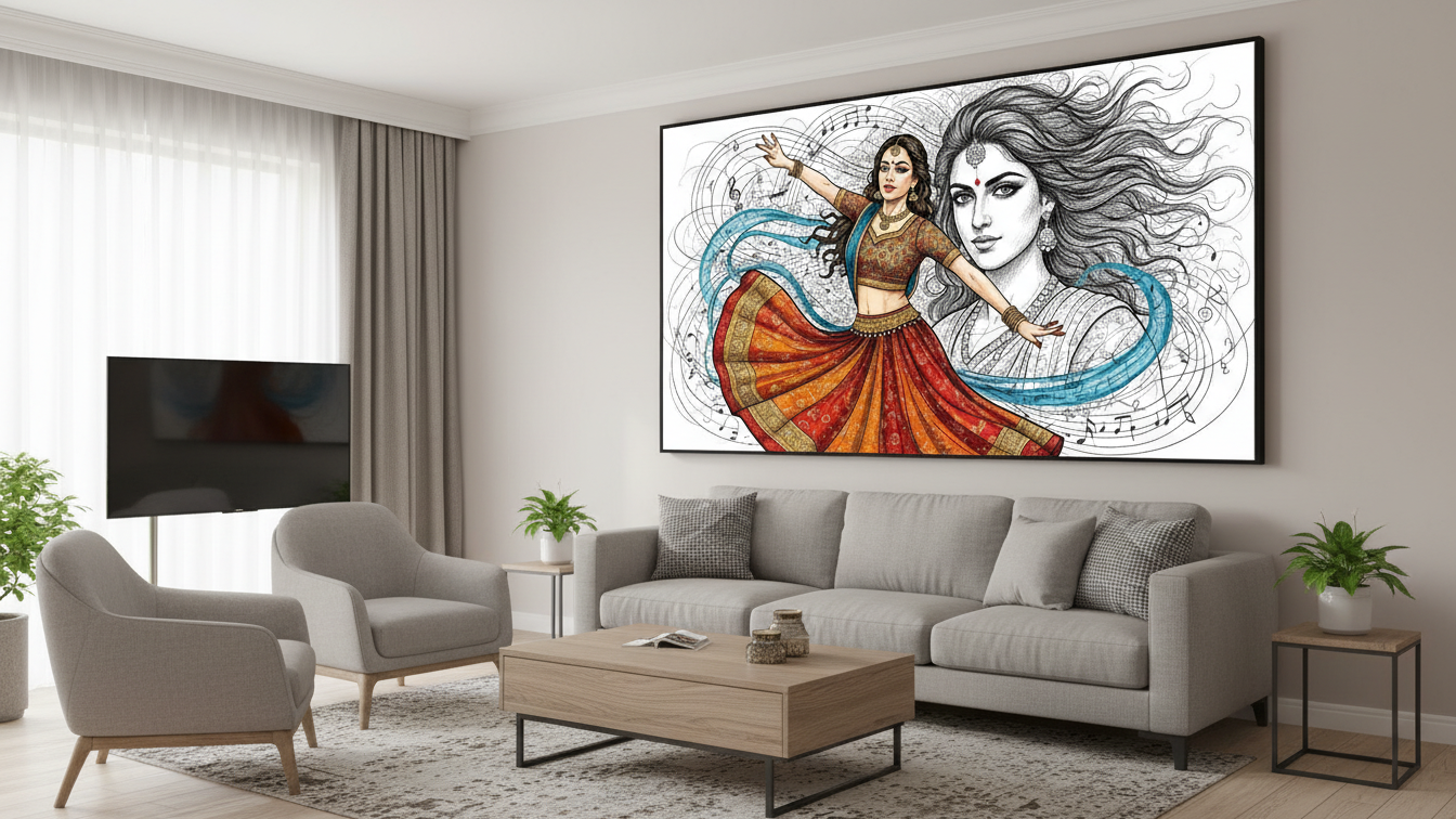 Classical Dance & Music Canvas Wall Art for Home & Office Decor | Art No. 627 - Image 3