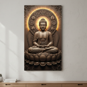 3D Meditating Buddha Wall Art for Home and Office Decor | Art No. 429