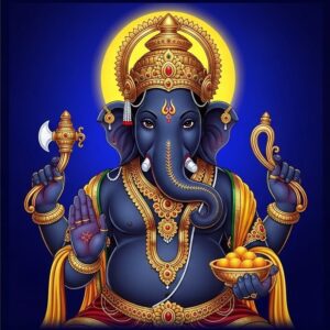 Shri Ganesha Radiant Wall Art for Home & Office Decor | Art No. 566