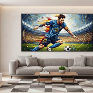 Colorful Lionel Messi Wall Art for Home & Room Decor | Art No. 707