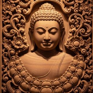 3D Meditating Buddha Wall Art for Home and Office Decor | Art No. 425