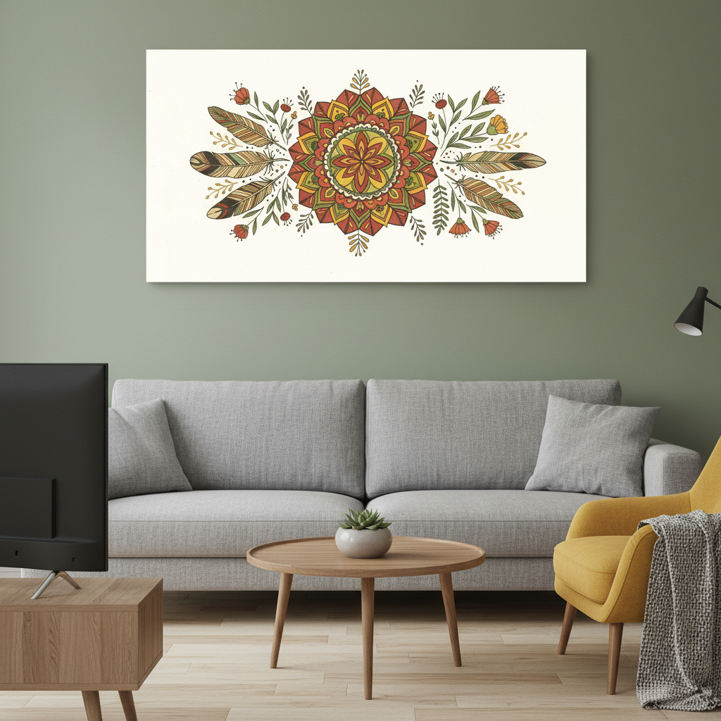 Modern Abstract Boho Wall Art for Home & Room Decor | Art No. 542