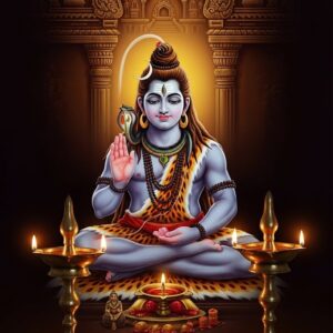 Lord Shiva in Eternal Meditation Wall Art for Home & Office Decor | Art No. 526