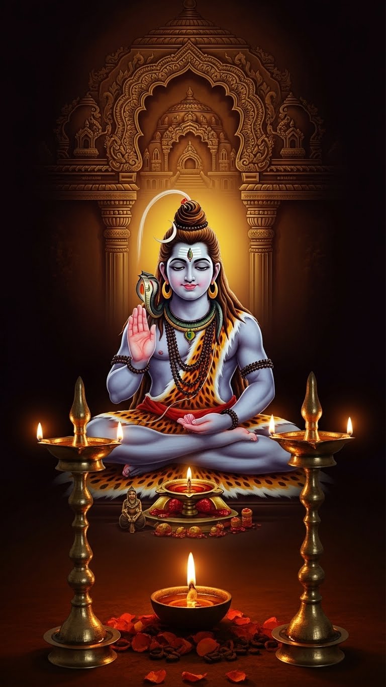 Lord Shiva in Eternal Meditation Wall Art for Home & Office Decor | Art No. 526 - Image 2