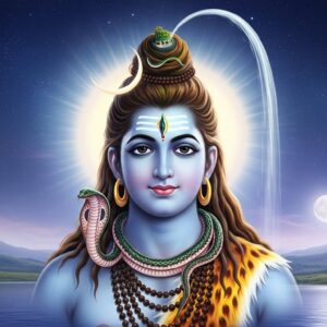Lord Shiva with White Aura Wall Art for Home & Office Decor | Art No. 527