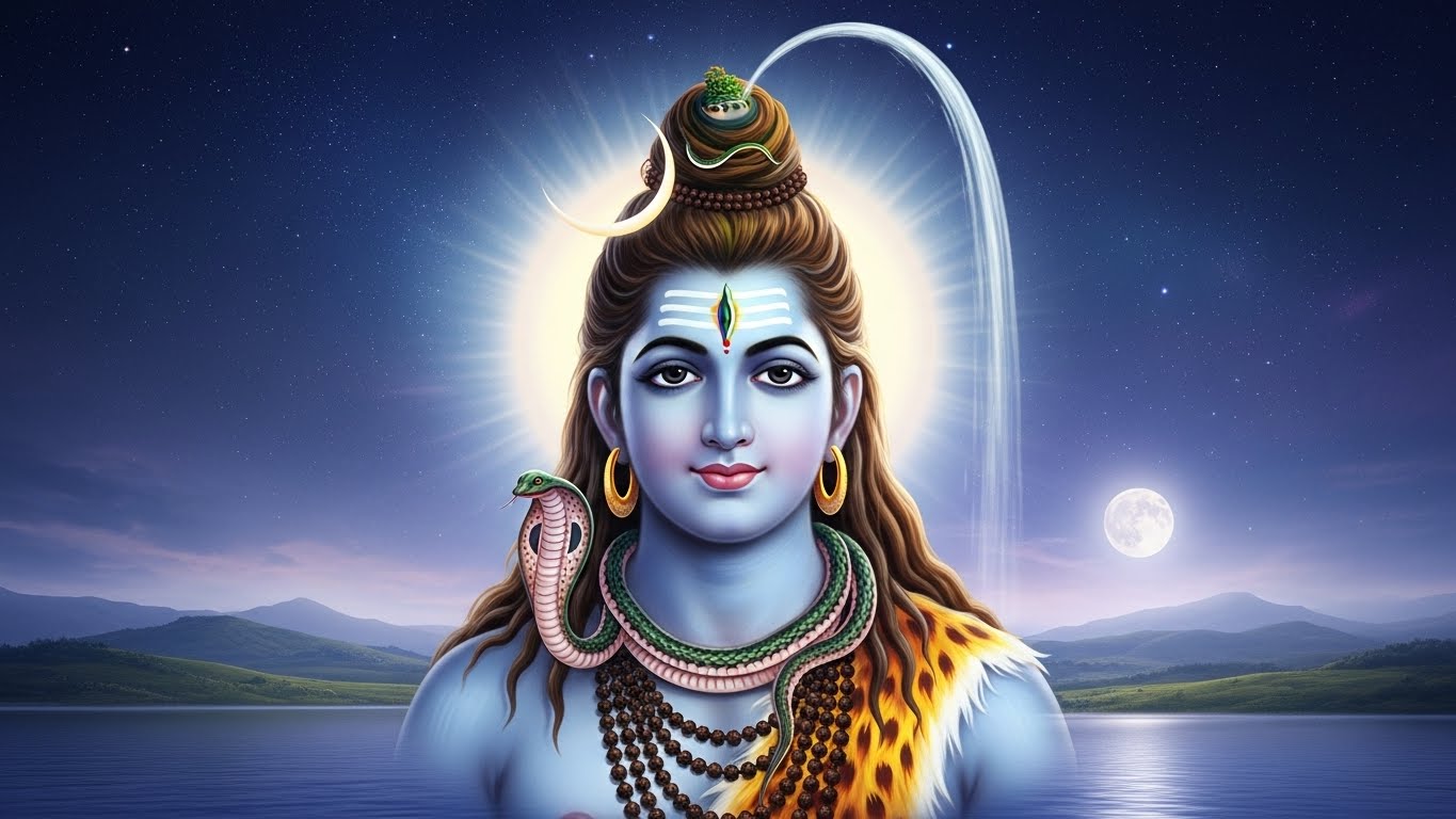 Lord Shiva with White Aura Wall Art for Home & Office Decor | Art No. 527 - Image 2