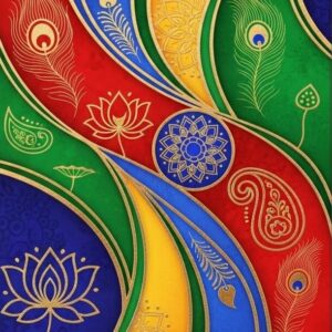 Chromatic Flow Modern Abstract Wall Art for Home Decor | Art No. 615