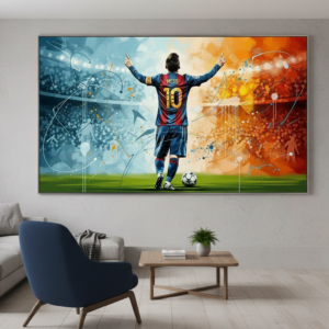 Lionel Messi Abstract Wall Art for Home & Room Decor | Art No. 726