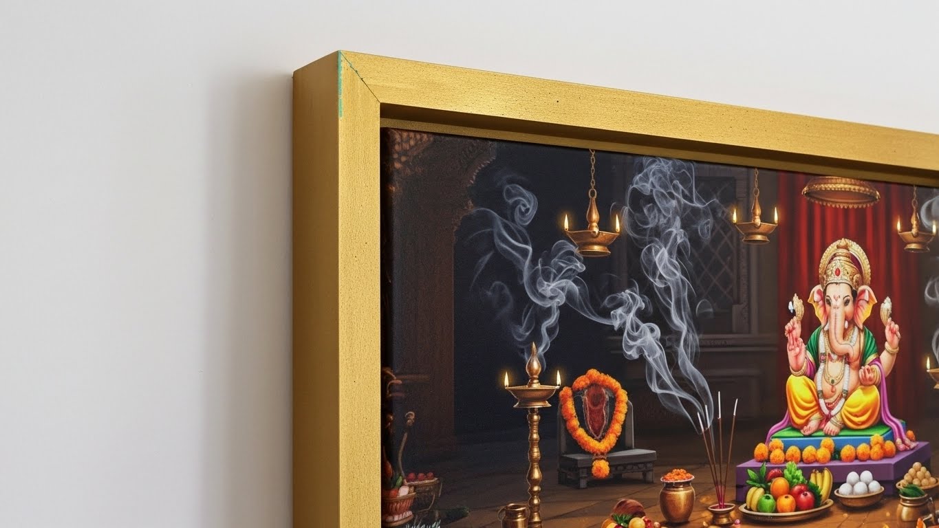 Enchanting Lord Ganesha Wall Art for Home & Office Decor | Art No. 399 - Image 3