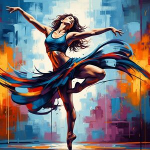 Dancing Girl Abstract Wall Art for Home & Room Decor | Art No. 698