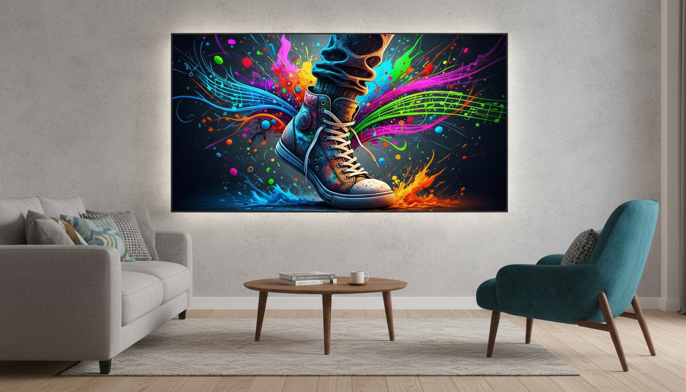 Abstract Dancing Shoe Wall Art for Home & Room Decor | Art No. 691 - Image 3