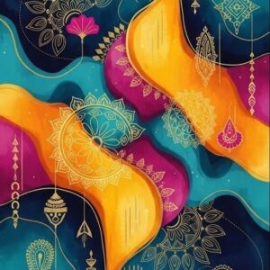 Chromatic Flow Modern Abstract Wall Art for Home Decor | Art No. 614