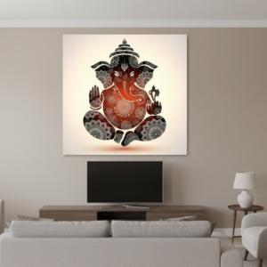 Shri Ganesha Radiant Wall Art for Home & Office Decor | Art No. 589