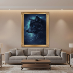 Nebula Wolf Portrait Wall Art for Room & Home Decor | Art No. 645