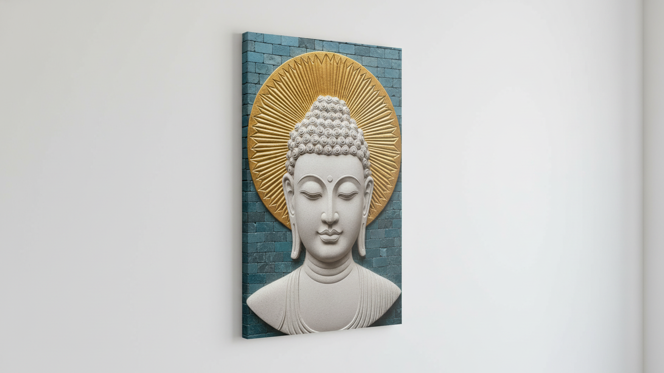 Meditating Buddha Wall Art for Home and Office Decor | Art No. 434 - Image 4