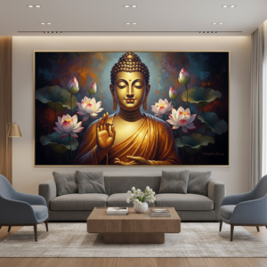 Blessing Buddha in Dhyan Wall Art for Home & Room Decor | Art No. 463