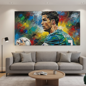 Cristiano Ronaldo Abstract Wall Art for Home & Room Decor | Art No. 693
