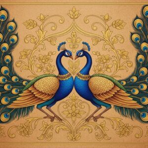 Loving Peacock Vastu Wall Art for Home and Office Decor | Art No. 493
