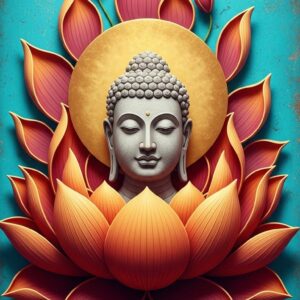 Meditating Buddha Wall Art for Home and Office Decor | Art No. 437
