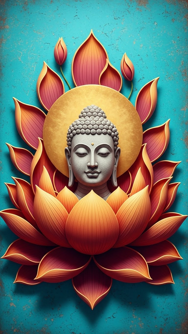 Meditating Buddha Wall Art for Home and Office Decor | Art No. 437 - Image 2