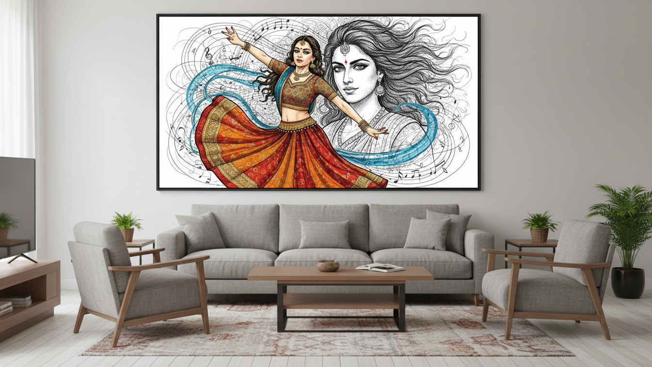 Classical Dance & Music Canvas Wall Art for Home & Office Decor | Art No. 627