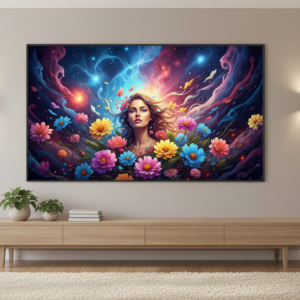 Moonflower Dream Boho Wall Art for Home and Office Decor | Art No. 505
