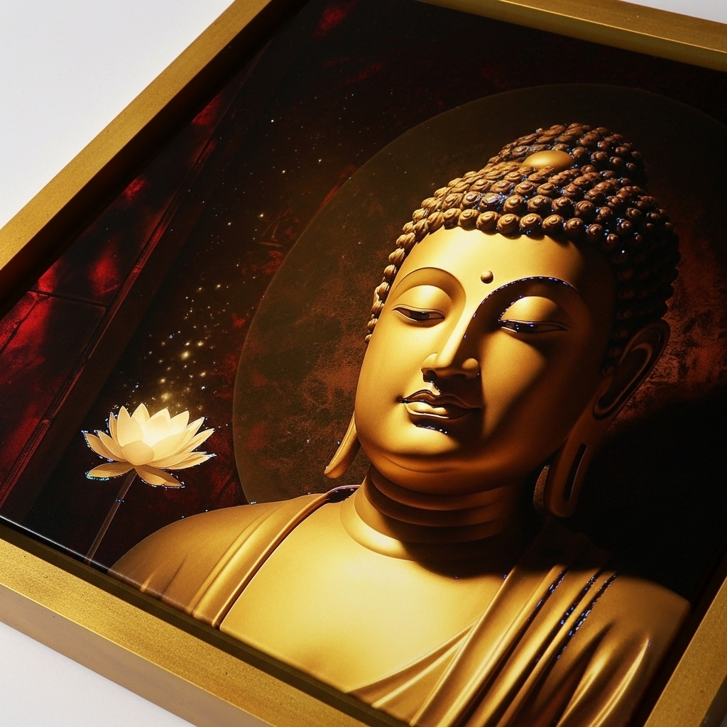 Lord Buddha in Meditation Wall Art for Home & Room Decor | Art No. 467 - Image 4