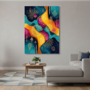 Chromatic Flow Modern Abstract Wall Art for Home Decor | Art No. 614
