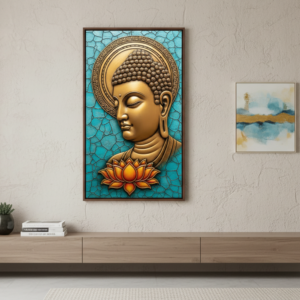 3D Meditating Buddha Wall Art for Home and Office Decor | Art No. 431