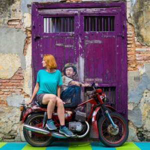 Street Vintage Motorcycle Wall Art for Home Decor | Art No. 606