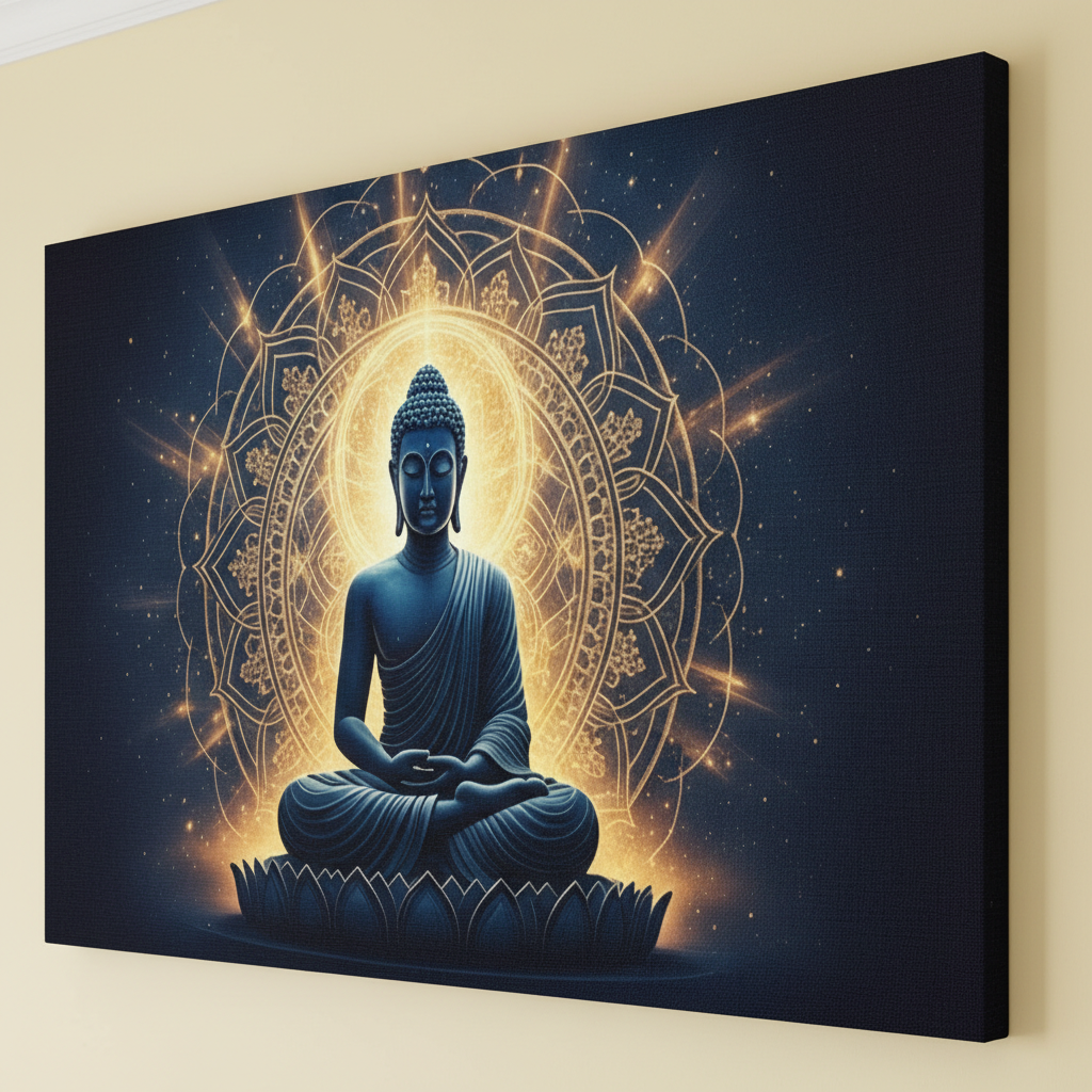 Enlighten Buddha in Meditation Wall Art for Home & Room Decor | Art No. 469 - Image 5