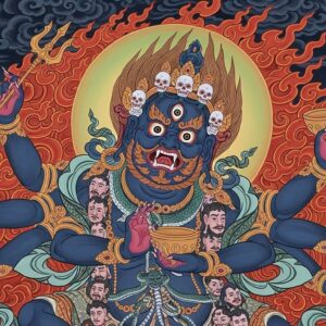 Tibetan Tantric Deity Wall Art for Home & Office Decor | Art No. 637