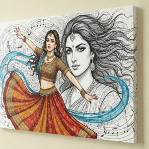 Classical Dance & Music Canvas Wall Art for Home & Office Decor | Art No. 627