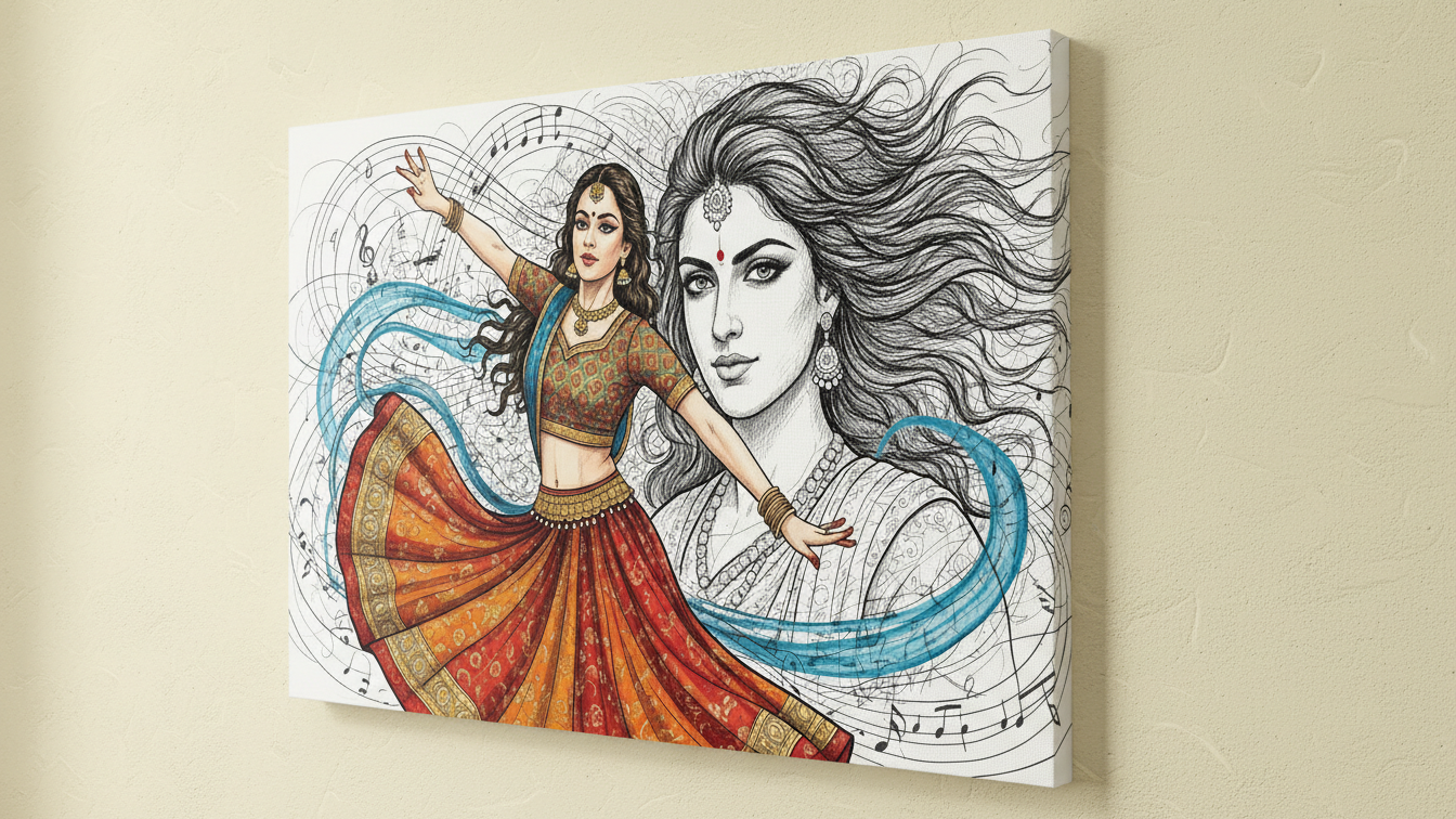 Classical Dance & Music Canvas Wall Art for Home & Office Decor | Art No. 627 - Image 2