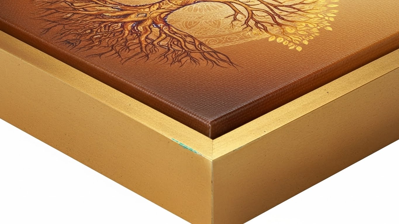 Golden Tree Canvas Wall Art for Home, Room and Office Decor | Art No. 492 - Image 4