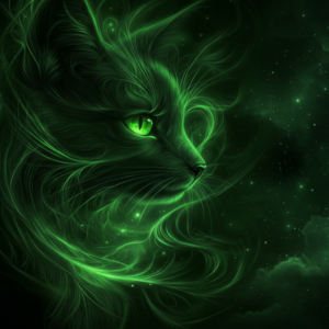 Abstract Enchanting Cat Wall Art for Home & Room Decor | Art No. 688