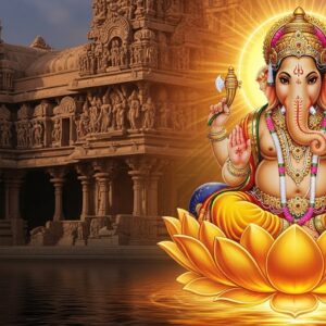 Shri Ganesha Blessing Wall Art for Home & Pooja Room Decor | Art No. 567